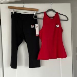 Fila tights and top